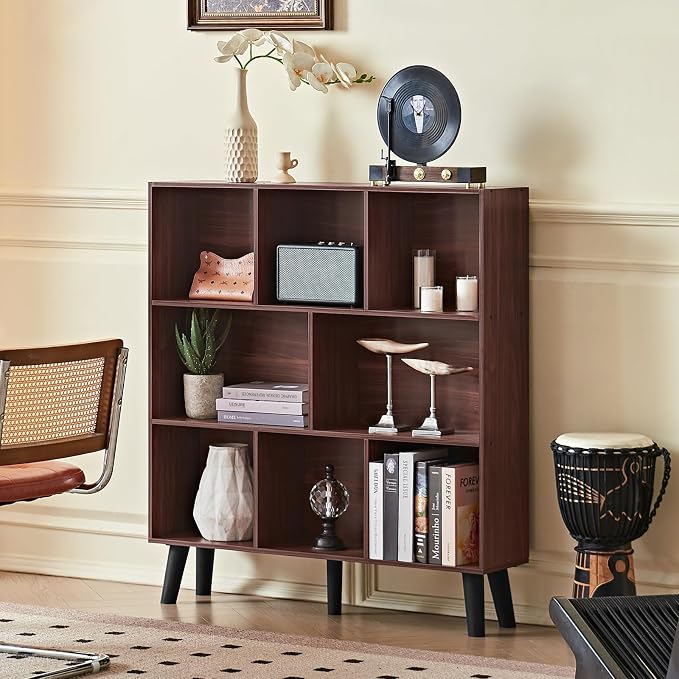 LEYAOYAO 8 Cube Bookshelf 3-Tier Bookcase - Image 9