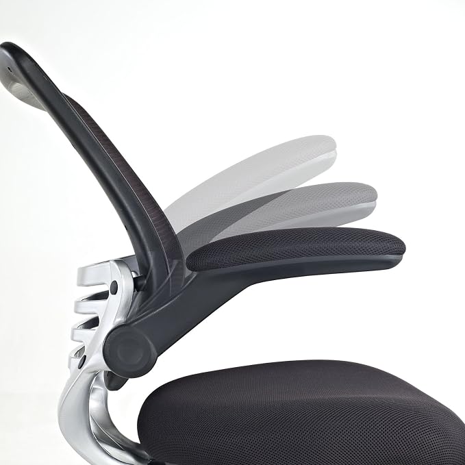 Modway Edge Mesh Back and Mesh Seat Office Chair In Black - Image 9
