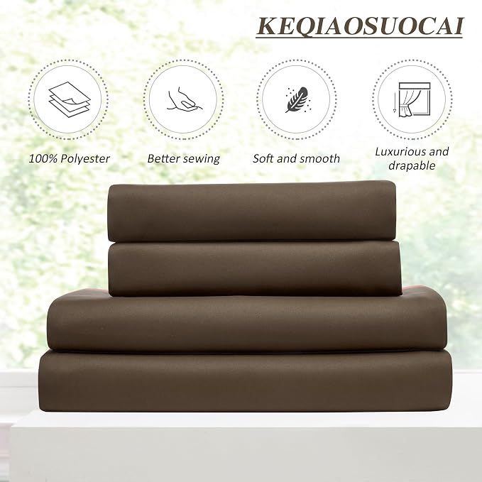Chocolate Brown Blackout Curtains 108 Inches Long 9 feet Tall, Extra Long Pinch - Image 5