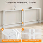 ELYKEN 5.9" Narrow Console Sofa Table - Image 7