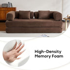 ZEIINPA Convertible Sleeper Sofa Bed, Corduroy Floor Couch - Image 6