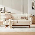 Kingfun 65.2" W Loveseat Sofa, Mid Century Modern Decor Love Seat Couches by KINGFUN-Anexcitingoption