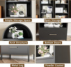 VEXPOR 73" Tall Arched Bookcase - Image 6