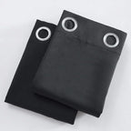 Blackout Curtains 52 x 84 inches Long Black Curtains Set of 2 Panels Thermal - Image 9