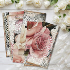 6 Sheets Roses Rub on Transfers - Image 6