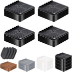 Furniture Risers, 4 Pack Bed Risers by EnjoyLifeEnjoyHappiness