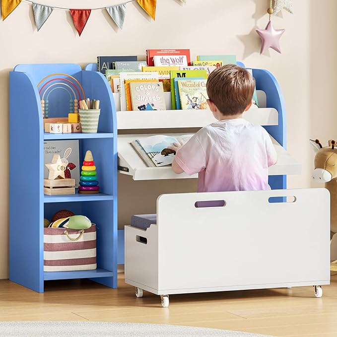 ONBRILL Kids Bookshelf and Toy Storage Organizer by ONBRILL