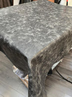 Black Vintage Distressed Soft Faux Leather Fabric PU Peta Approved Vegan - Image 6
