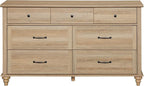 WAMPAT Farmhouse 7 Drawers Dresser - Image 9