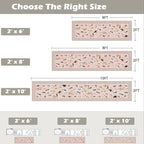 Pink Floral Hallway Runner Rug 2x6 - Image 2