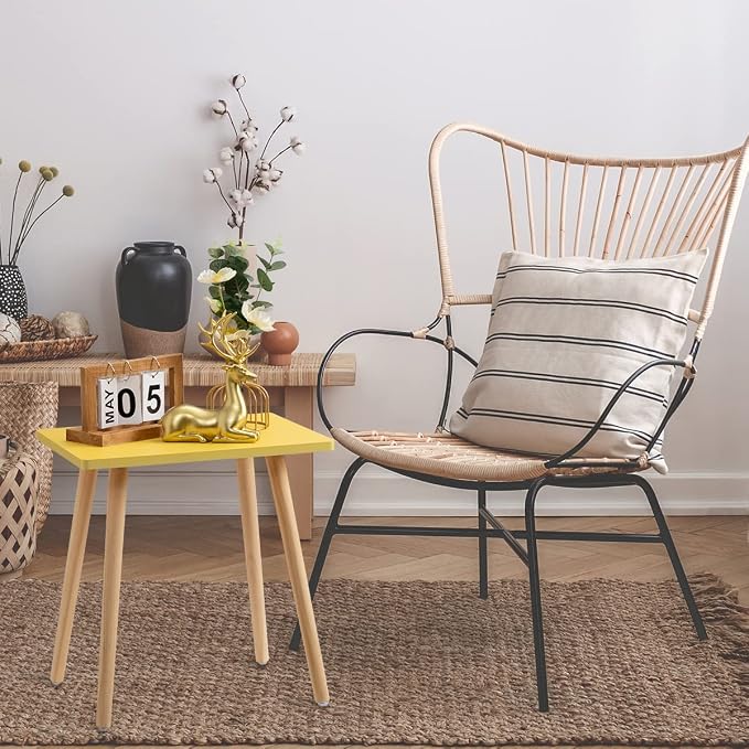 FORAOFUR Side Table, Small End Table Accent Living Room Bedroom Balcony Office - Image 10