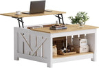 FABATO Lift Top Coffee Table, 31.5" Farmhouse Coffee Tables - Image 8
