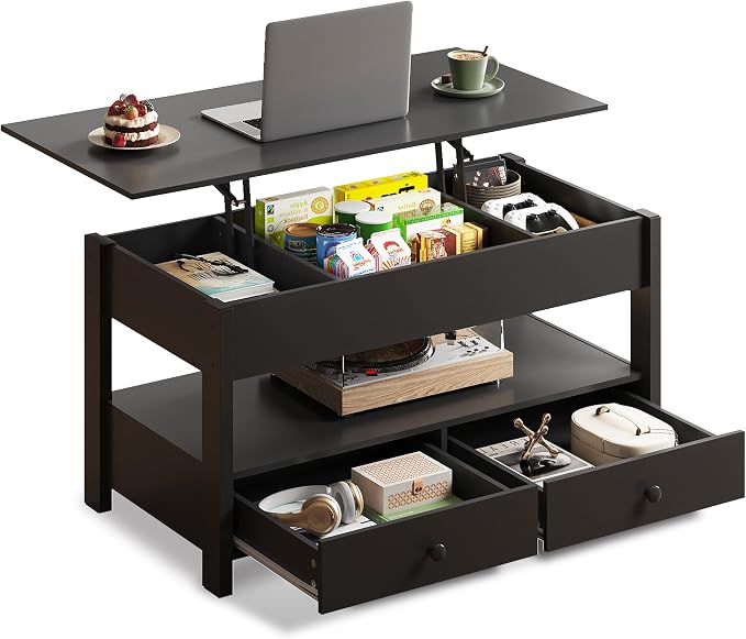 WLIVE Coffee Table, Lift Top Coffee Table by WLIVE