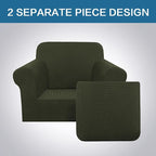 H.VERSAILTEX 2 Piece Couch Cover Stretch Stylish Chair Cover Furniture - Image 3