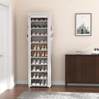 VTRIN Vertical Narrow Shoe Rack Organizer Tall Shoe Rack - Image 7