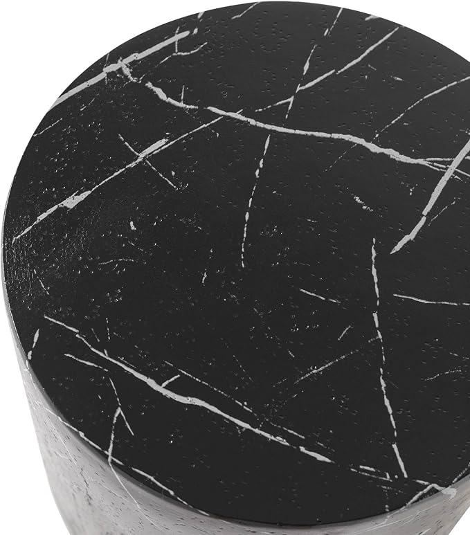 LeisureMod 14” Wide Round Side Table in Fiberstone - Image 8