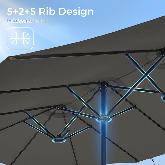 SUPERJARE 13FT Outdoor Patio Umbrella - Image 7
