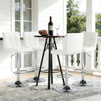 DUMOS Bar Stools Set of 4, 24 inch Counter Height Bar Stools, Upholstered - Image 6