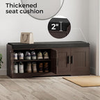 Homleke 2-Tier Storage Bench, Shoe Bench - Image 5