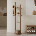 Muwuele Solid Wood Rotary Coat Rack, Freestanding Coat Rack by Muwuele