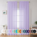 Extra Long Sheer Curtains 96 inches Long by OWENIE