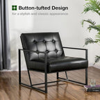 Glitzhome Mid Century Modern Accent Chair, Modern Living Room Chairs - Image 3