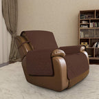 Easy-Going Reversible Couch Cover, Oversized Recliner, Coffee/Ivory | Machine - Image 2
