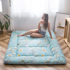 MAXYOYO Rustic Floral Korean Floor Mattress Japanese Futon Mattress, Foldable by MAXYOYO