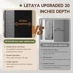 Letaya Armoire Wardrobe Closet, Hanging Rod Clothing Storage Cabinets - Image 4