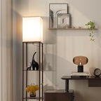 Gupuzm Floor Lamp with Shelves, Modern Square Standing Lamp with 3 Color - Image 5