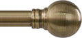 Antique Bronze Curtain Rods for Windows 72 to 144 Inch Long Brass Window by Unknown