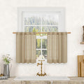 Short Linen Curtains 24 Inch Length by LAMIT
