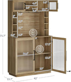 BELLEZE Coffee Wine Bar Cabinet - Image 2