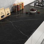 FunStick 24"x200" Matte Black Marble Contact Paper by FunStick
