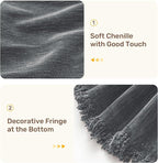 2 Pieces Sectional Couch Covers L Shaped Cover XL Dark Gray | Thick Washable - Image 7