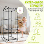 NomNest Stuffed Animal Storage Zoo, Large Metal Plushies Organizer, Heavy Duty - Image 2