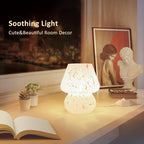 ONEWISH Mushroom Lamp Small Bedside Table Lamp-Nightstand Nightlight Dimmable - Image 4