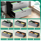 Letaya 4 Drawer Lateral Metal Filing Cabinet - Image 5