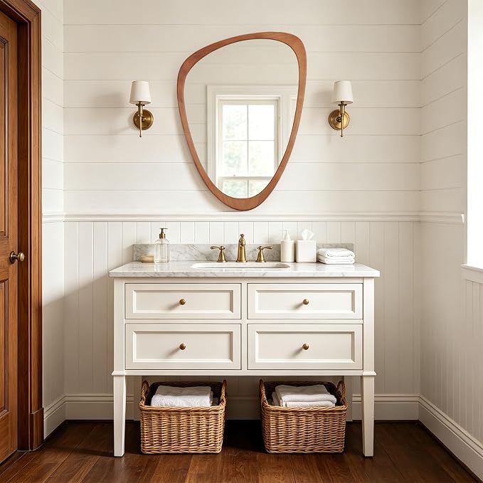 WallBeyond Asymmetrical Mirror, Irregular Wall Mirror, Wall Mirrors Decorative - Image 6