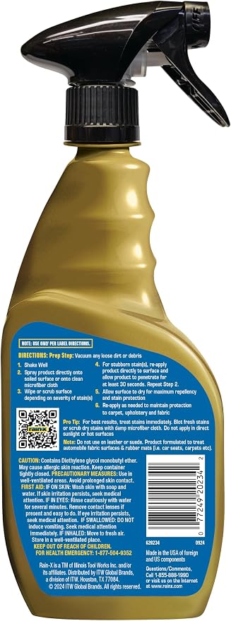 Rain-X 620234SRP Carpet & Upholstery Cleaner Repellent - Image 2