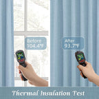 Full Blackout Linen Window Curtains - Image 4
