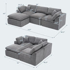 Garvee Modular Sectional Sofa, Sectional Couches - Image 2