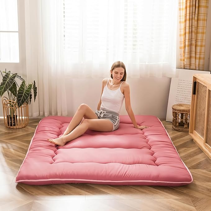 MAXYOYO Japanese Floor Mattress Futon Mattress, Thicken Sleeping Pad Foldable by MAXYOYO