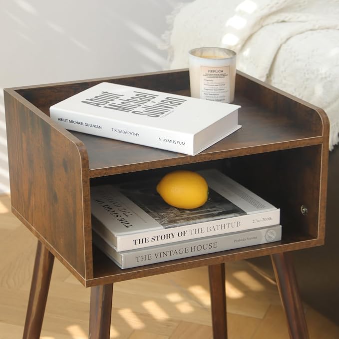MaxSmeo Nightstand, Mid Century Modern Side Table Bedroom - Image 5