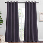 NICETOWN Greyish Purple Blackout Curtains 102 inches Length by NICETOWN
