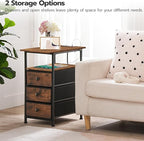 HOOBRO End Table, Narrow Side Table - Image 4