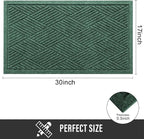 Sturdy Front Door Mat, Absorbent Muddy Dirt Resist Welcome Door Mats Outdoor - Image 2