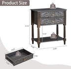 Nightstand, Farmhouse Bedside Table - Image 2