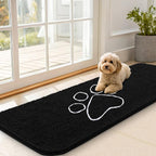 OLANLY Dog Door Mat for Muddy Paws 59x20, Paw Print Design Chenille Mud Mat | by OLANLY