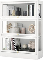 Display Cabinet with Acrylic Glass Doors, 3-Tiers Curio Cabinet with LED - Image 9